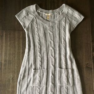 Grey v-neck sweater dress size small